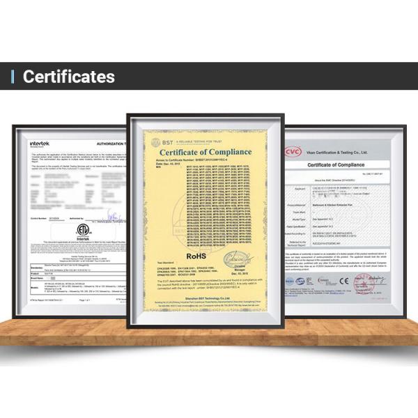 OEM поддерживается 6-дюймовый вентилятор ванной с светодиодным светом и электрическим воздухом