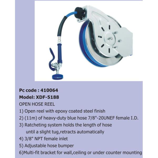 Commercial Grade Dishwasher Wall Mounted Automatic Hose Reel With Epoxy Coated Finish