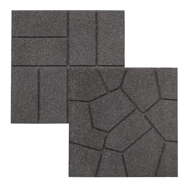Factory Direct Sidewalk Patio Rubber Anti-Slip Floor Tiles Rubber Floor Tiles Rubber Granules Rubber Garden Tiles