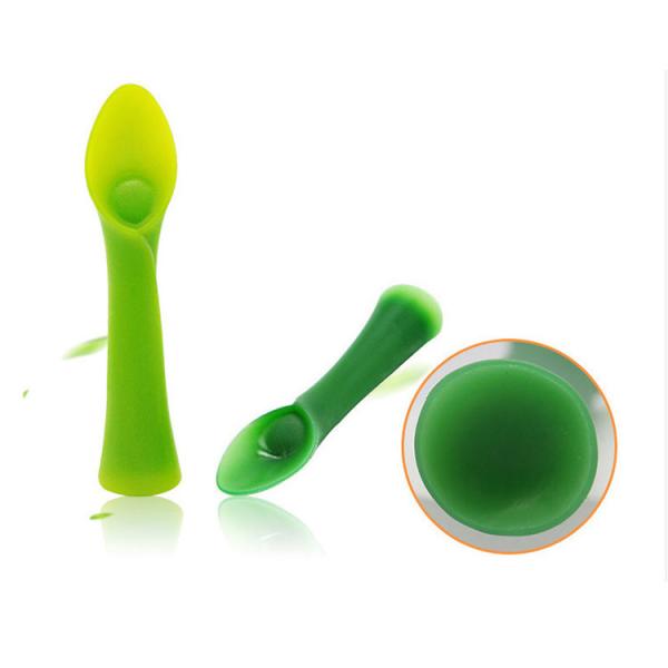 First Stage Silicone Baby Spoon Food Grade BPA Free Infant Feeding Utensils