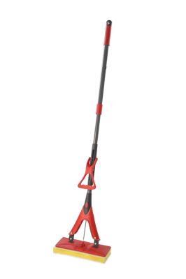 Sponge Commercial Microfiber Mop Home Bathroom Garage Dry Wring Metal Steel Telescopic Handle