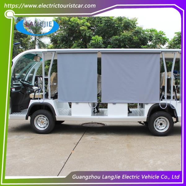 72V 7.5KW AC Motor Electric City Bus 14 Persons Electric Shuttle Vans Max.Speed 30 Km/H
