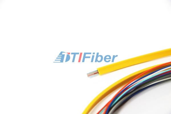 LC  Single Mode Pigtail Optical Fiber With 12 Core Ribbon Fiber Cable
