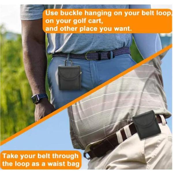 Сумка хранения аксессуаров гольфа держателя сумки талии гольфа шарика мешка гольфа нейлона на открытом воздухе