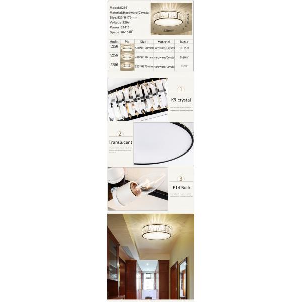 Modern Led Ceiling Lights Crystal Living room decor Creative Black chandelier lamp(WH-CA-98)