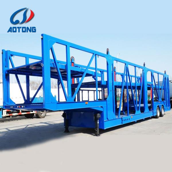 2 оси Гидравлическое подъемное устройство Двухэтажный автомобиль / внедорожник Грузовик прицеп для автомобилей