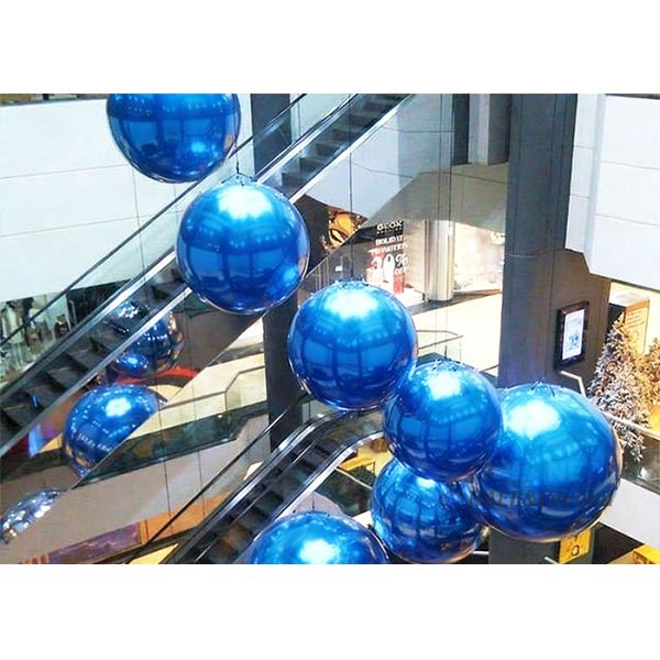 0.8mm PVC Reflective Mirror Balloons Suitable For Hanging Decorations In Shopping Malls