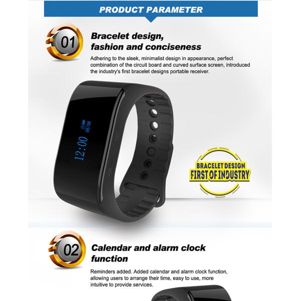 fabricante inalámbrico 100% resistente al agua reloj de pulsera cargable buscador de llamadas de servicio sistema