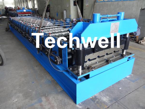 Steel Metal Roof Panel Roll Forming Machine, Roof Panel Roll Former With 5 Ton Decoiler