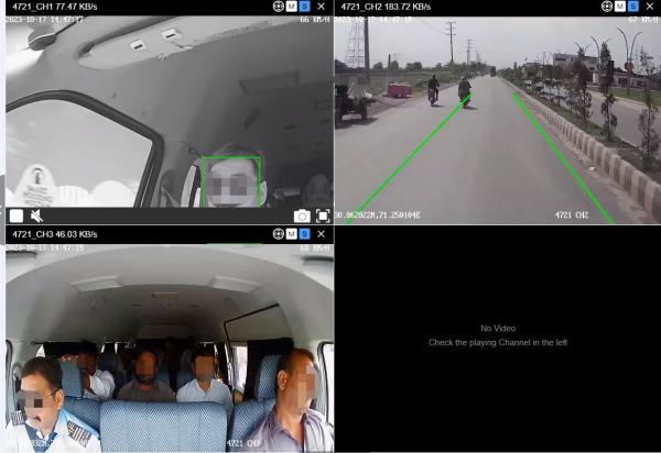 High Integrated 4G 4CH Face Recognition Dashcam for Truck Bus System OEM Best Choice