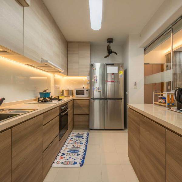Small Space Wood Grain Melamine Base Kitchen Cabinet Complete Set Kitchen Cabinet With Drawer And Sink