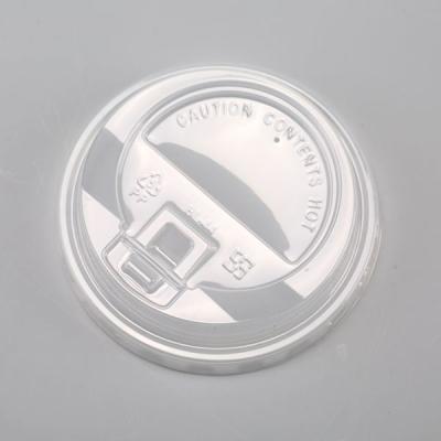 90mm Pp claros cancelam tampas plásticas, tolerância de calor Compostable das tampas do copo de café