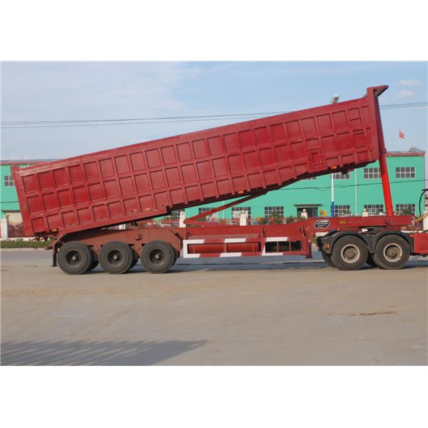 Tri-Axle Dump Truck Trailer 40 Tons- 60 Tons 35M3 End Tipper Semi Trailer For Mineral