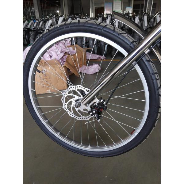 Men's 20-24 Inch Chopper Bike with Fork Suspension and Customizable Options