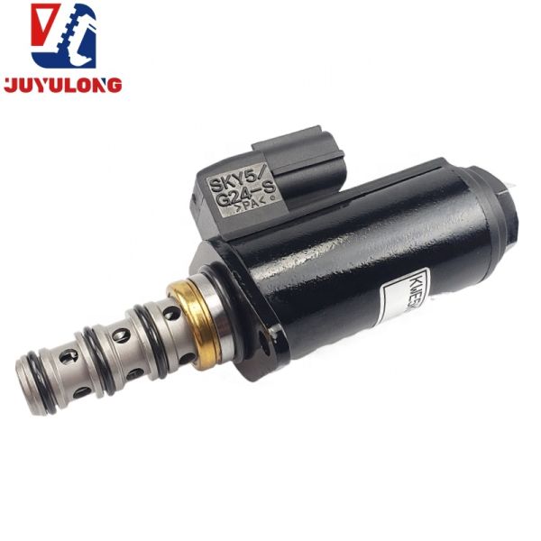 JUYULONG Hydraulic Pump Rotary Brake Solenoid Valve G24YB40 for Kobelco SK200 250 260-3-5-6 Construction Machinery Parts