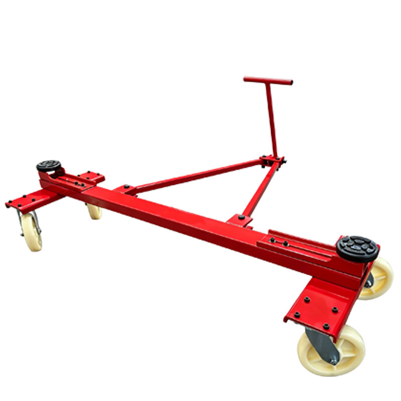 3000KG Auto Wheel Dolly with Push-Pull Towing Handle and Adjustable Length for Vehicle Positioning