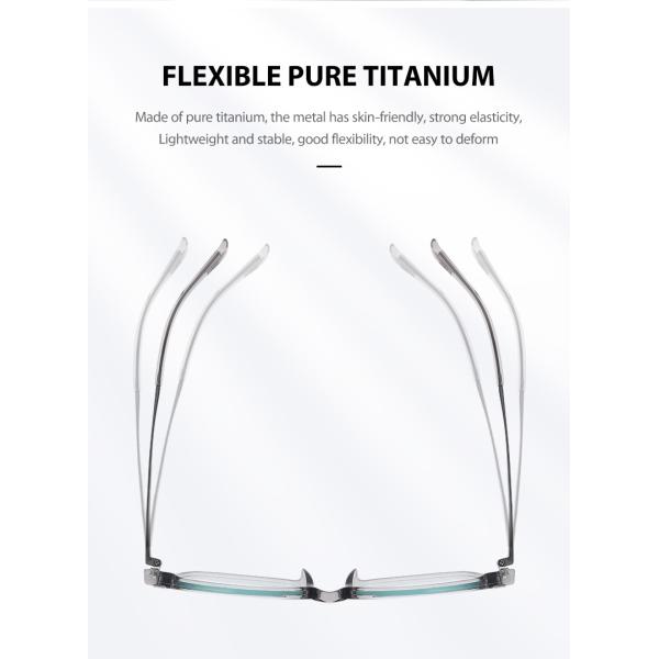 Комбинированные очки из титанового сплава TR+ для мужчин и женщин 4 цвета