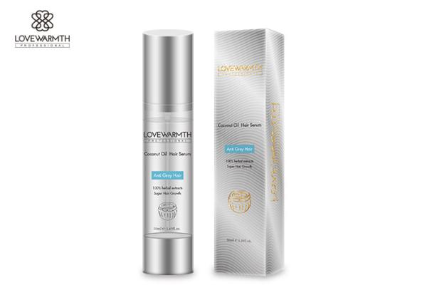 Soro erval do óleo de coco dos extratos dos cuidados capilares, 50ml anti Gray Hair Growth Serum