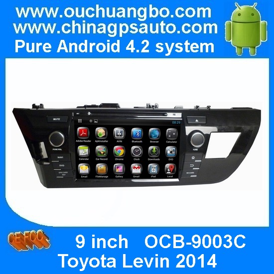 Ouchuangbo Auto Navi Multimedia Kit Toyota Levin 2014 Android 4.2 3G Wifi Bluetooth Radio Player OCB-9003C