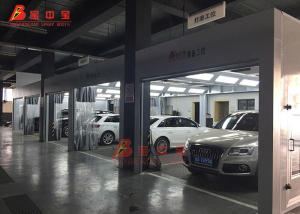 Customized Auto Maintenance Spray Booth Line / Automotive Repair Paint Line
