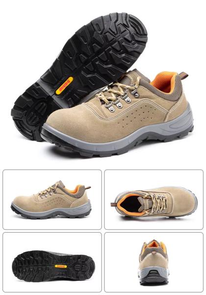 Yellow Lightweight Comfortable Safety Shoes / Comfortable Work Shoes Men with PU/PU Sole