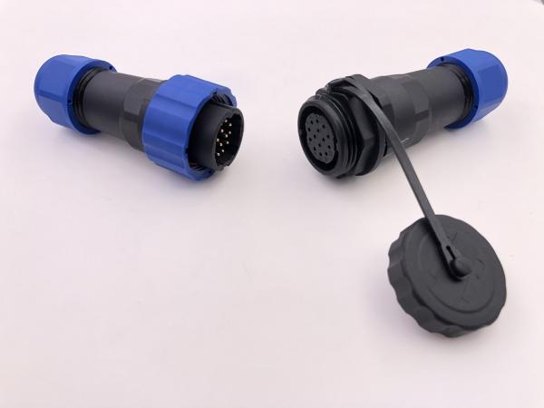 M24 14 Cores Circular Waterproof Connector Wire To Wire Connectors