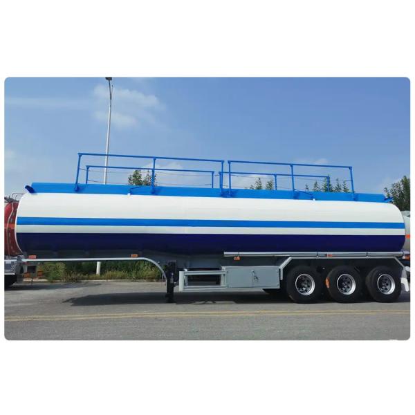 3 Eje 40000l Transporte de acero de carbono líquido o gaseoso Varios productos químicos Compuestos de carbono de uso pesado Cisterna de combustible Remolque