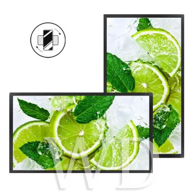 LED Backlight 1500 Nits LCD Monitor Indoor Digital Signage For Restaurant