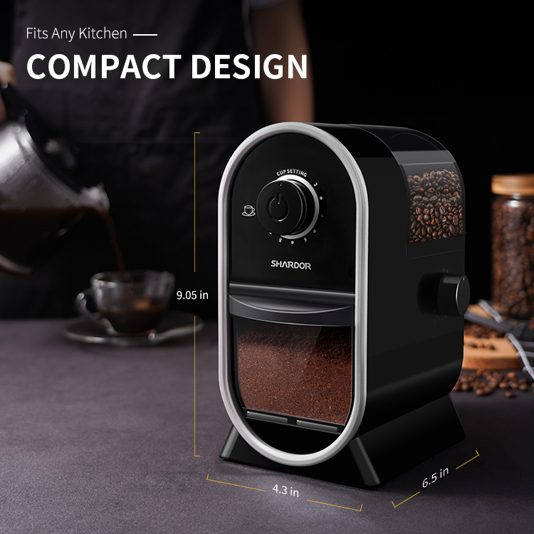 кофеварка домочадца Nespresso точильщика руки заусенца нержавеющей стали контролируя ручки 240g