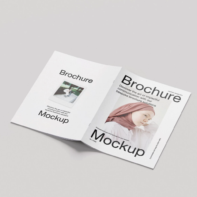 Saddle Stitched Paper Brochures With Coated Art Paper For Corporate Marketing