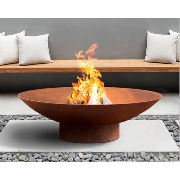 шар горелки ямы огня Corten костра ржавчины подогревателя 80cm на открытом воздухе располагаясь лагерем стальной