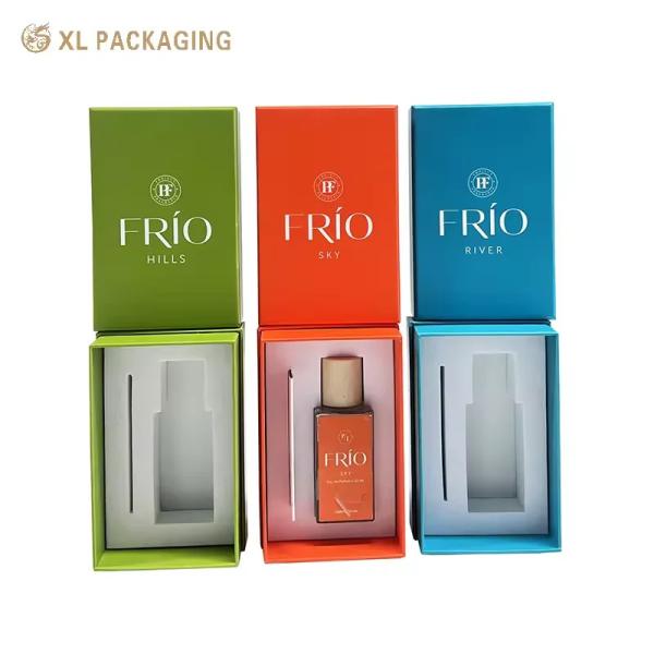 XL Packaging Custom Packaging Box Factory Premium Perfume Paper Box 3 Parts Lid and Base Perfume Gift Box Vibrant Color Automated Production with EVA Inner Tray