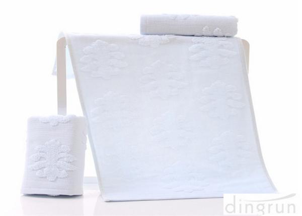 Jacquard Logo Face Wash Towel Lightweight For Outdoor / Gym