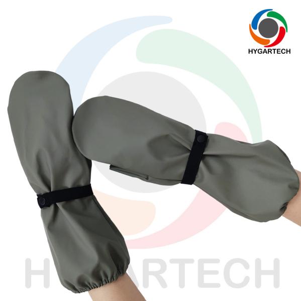 Warm And Unisex PU & Polyester Waterproof Windproof  Skiing Gloves