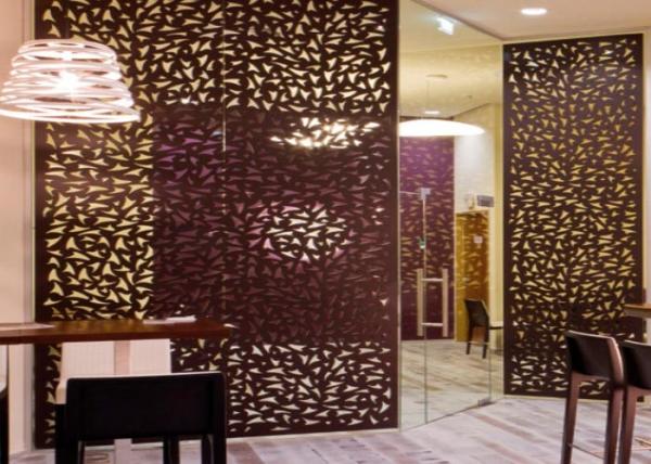 Different Material Decorative Metal Screen Panels Eco Friendly For Conference Rooms