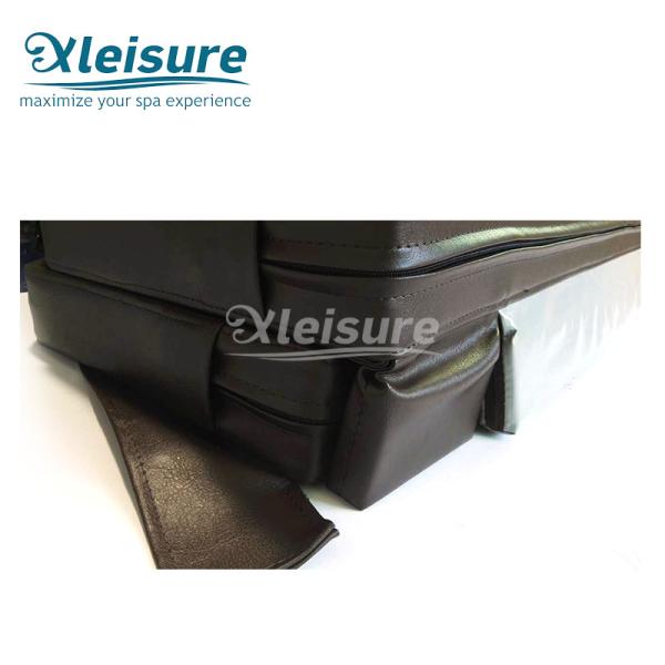 Durable Octagon Inflatable Spa Cover Thermal  Inflatable Hot Tub Lid  Dark Grey Color