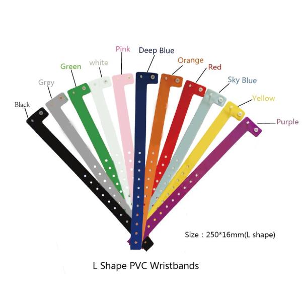 PVC Vinyl Plastic Wristband for Event Sites Manufacture Waterproof Disposable Bracelet