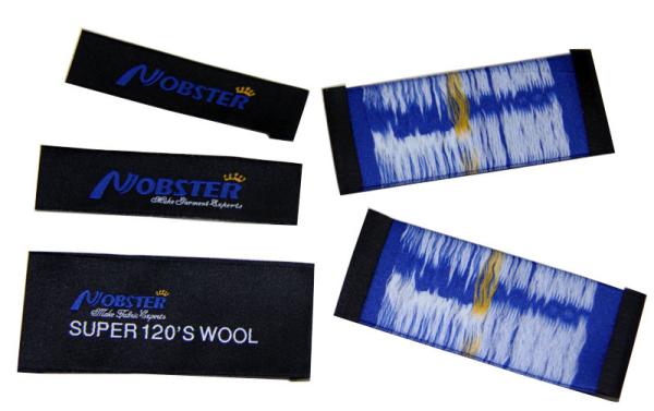 High Density Clothing Woven Labels Hot Cut custom clothing labels no minimum