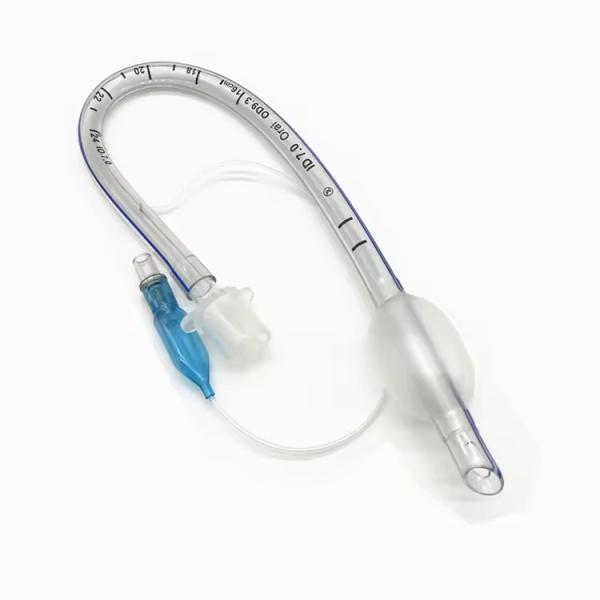 Tubes endotrachéales renforcées médicales jetables avec fil en acier inoxydable en spirale et matériau en PVC sans DEHP