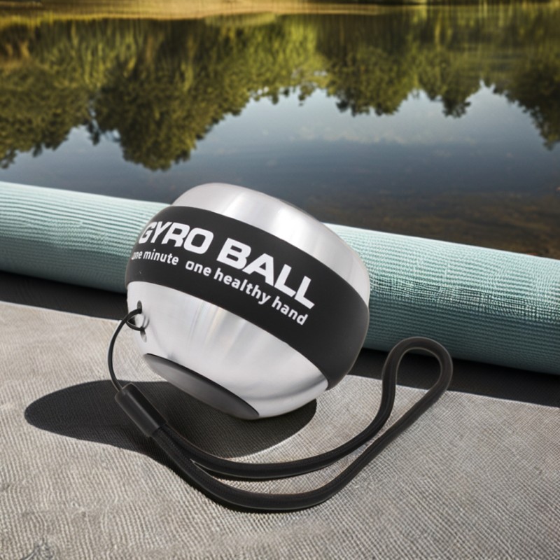 All-Metal Auto-Start Power Gyro Ball Hand Wrist Forearm Trainer Strengthener Weighted for Exercise Arm & Joint Muscle