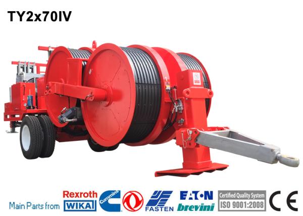 Conductor Stringing Equipment Hydraulic Cable Tensioner Machine