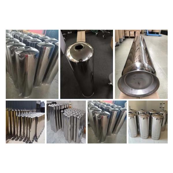 Mirror Polish Water Treatment Accessories SS304 SS316 Stainless Steel Filter Tank / Pre Treatment Tank