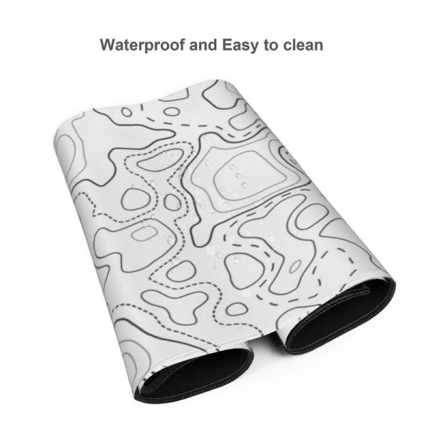Natural Rubber fabric Minimalist Line Large Mouse Pads for Custom Sublimation Gaming