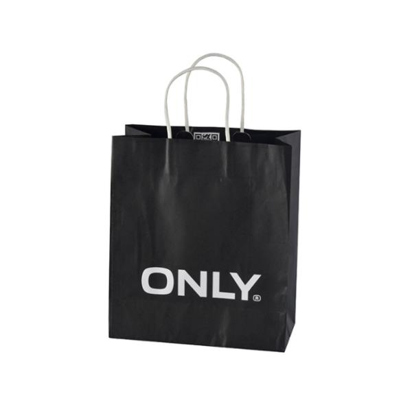 Bidegradable Paper Eco Printed Carrying Shopping Bags 300GSM