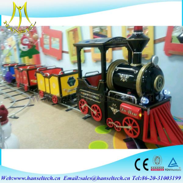 Hansel 2017 hot selling kids amusement park rides indoor and outdoor train rides