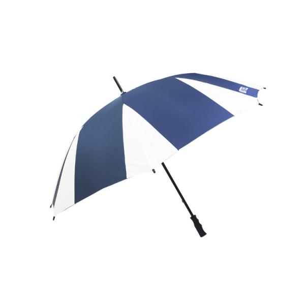 Polyester / Pongee Fabric Corporate Branded Golf Umbrellas With Plastic Handle