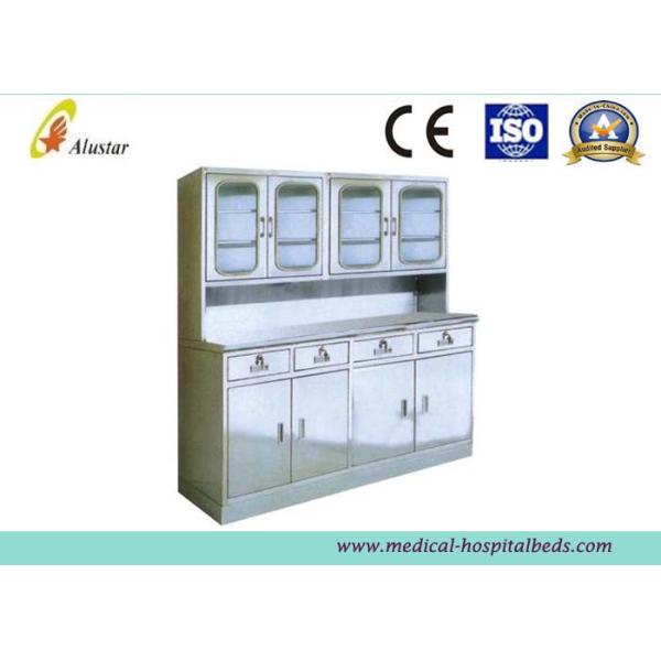 2 Drawers Hickey Cabinet Hospital Side Table With Big Storage ( ALS - CA004)