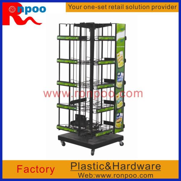 Counter Spin Racks,WAREHOUSE RACK,Kitchen Storage Wire Rack,Metal Wire Retail Display,Store Counter,