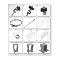 Preformado Guy agarre de acero de aleación de aluminio 70KN para 6-15mm Cable
