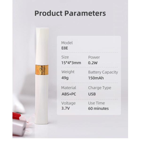 150mAh 60 Minutes 15mm 0.2W LED Eyebrow Trimmer Pen